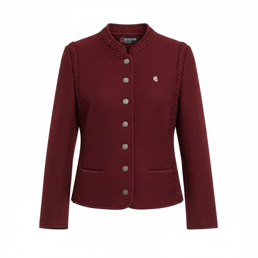 VINTAGE Giesswein Austria BOILED WOOL BERRY COAT SZ 10 (40)